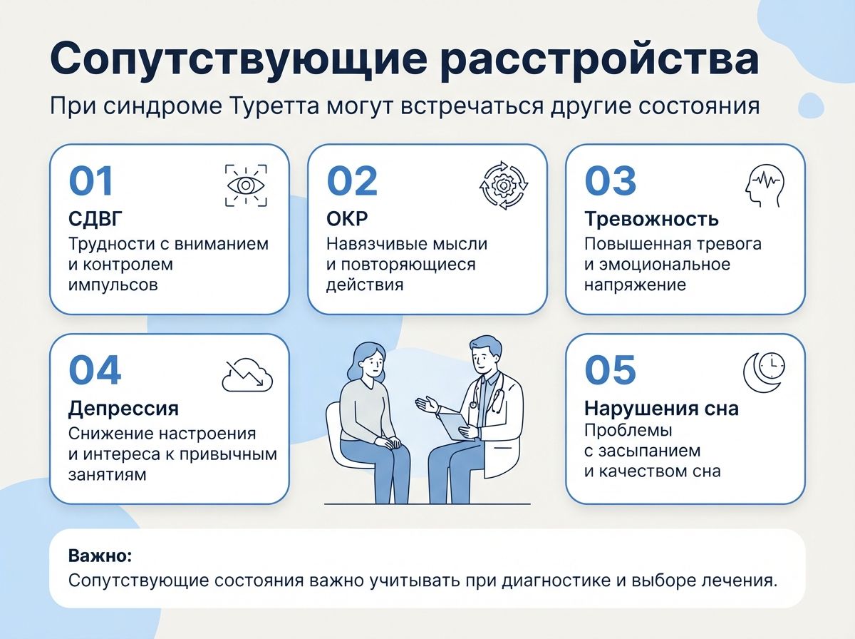 Лечение синдрома Туретта в Малоярославце инфографика